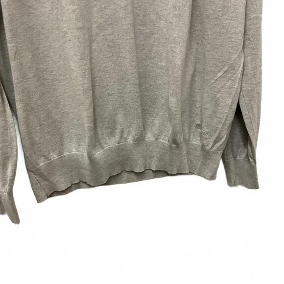 Faconnable Men's Size XXL 2XL Grey Silk Cashmere Blend Pullover Sweater - Picture 2 of 9